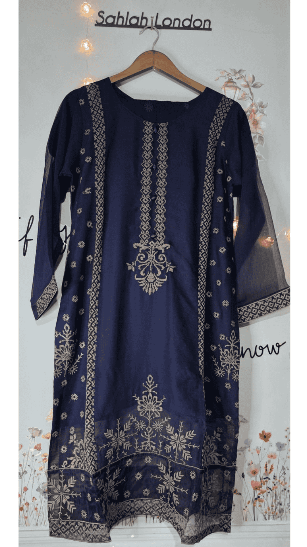Royal Blue with Sindi Embroidery 