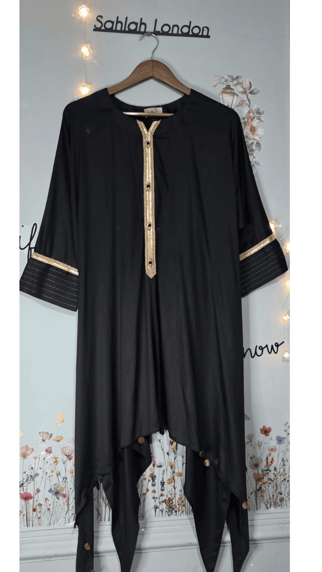 Black Slub Khadar Stylish Designer Suit